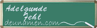 Adelgunde Fehl Visitenkarte